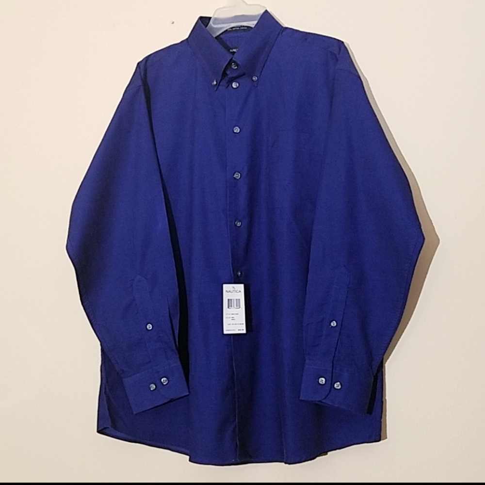 2/$35 NWT Nautica Men's Dress shirt 16-16.5 - Picture 4 of 8